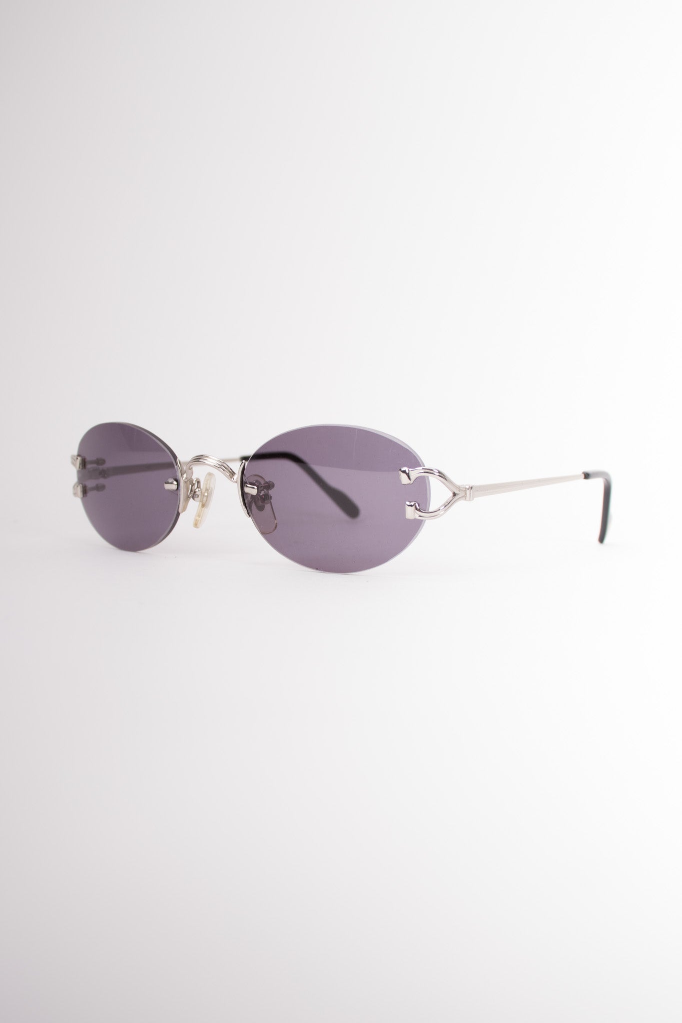 Cartier Madison C Rimless Wire Chrome Sunglasses