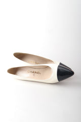 Chanel Classic Low Cap Toe Pumps