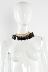 Vintage William de Lillo Cone Bib Ladder Necklace on mannequin @ Recess LA