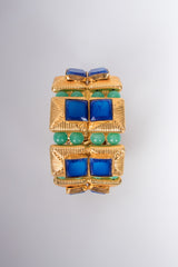 William de Lillo Vintage Jeweled Cuff Stretch Bracelet