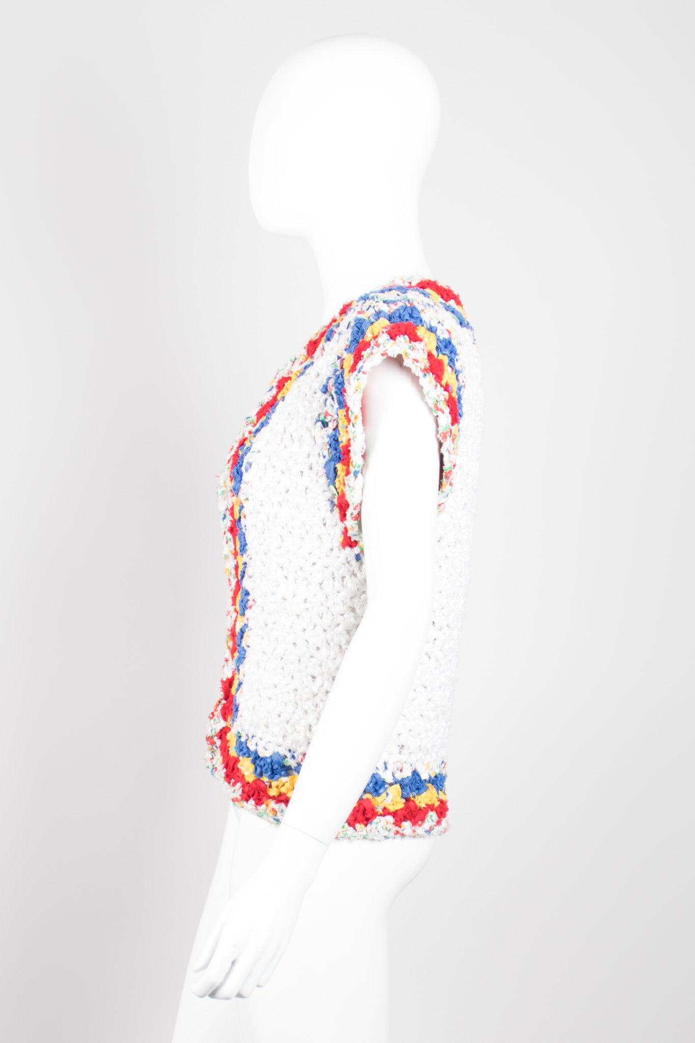 Estelle Braided Rag Primary Rainbow Vest