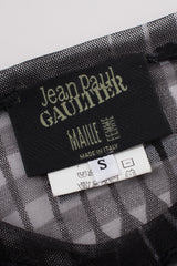 Jean Paul Gaultier JPG Maille Greta Garbo Illusion Mesh Shirt