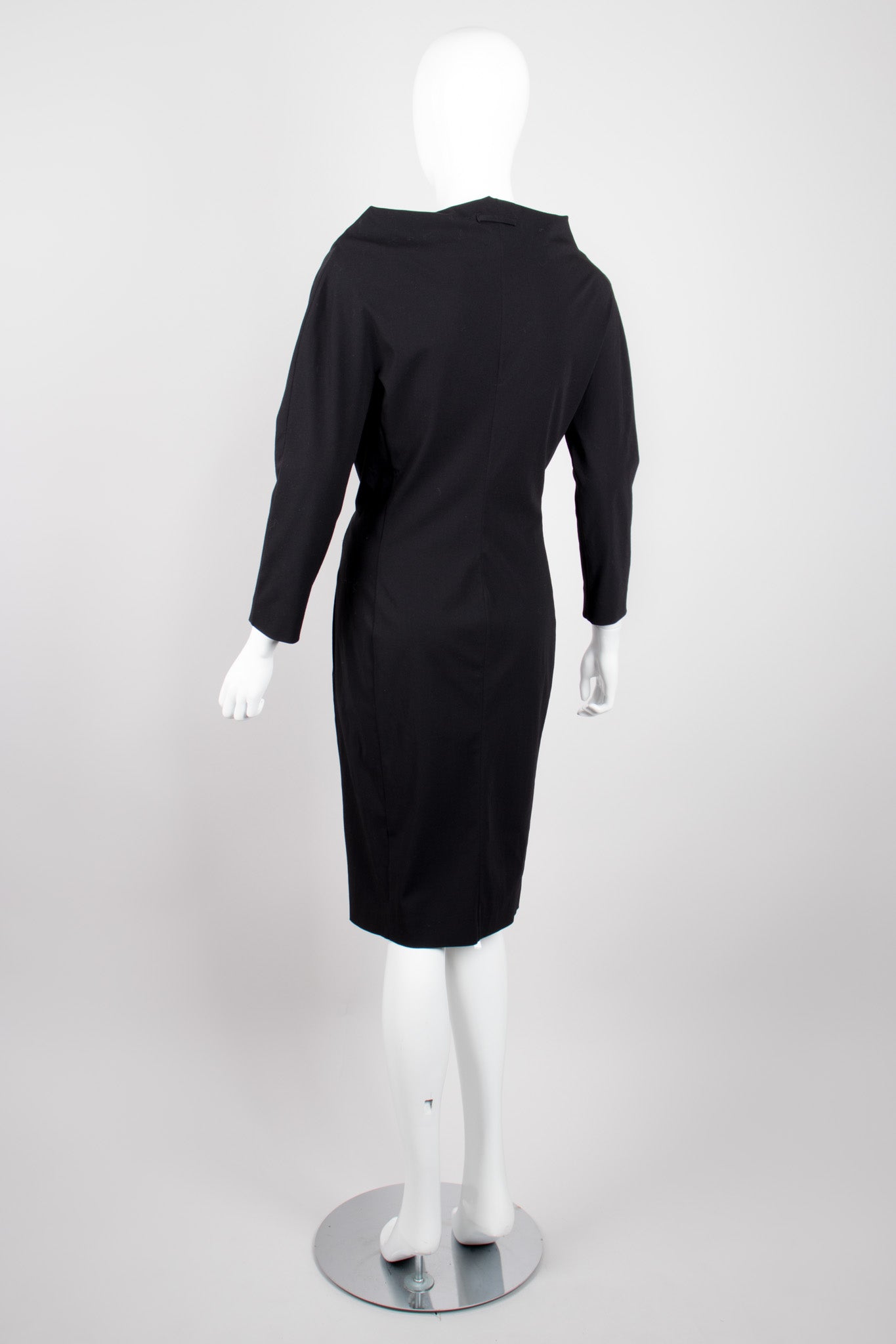 Jean Paul Gaultier Femme Elegant First Lady Draped Wrap Dress