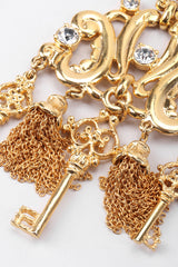 Recess Los Angeles Vintage Gianni De Liguoro Baroque Key Chandelier Earrings