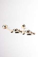 Gold Chain Drop Hoop Clip Earrings