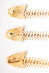 Fish Bone Backbone Vertebrae Earrings & Bracelet Set