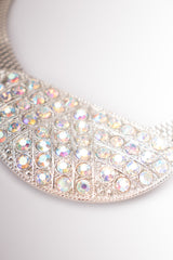 Crystal Half Moon Collar Necklace