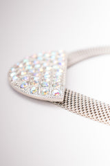 Crystal Half Moon Collar Necklace