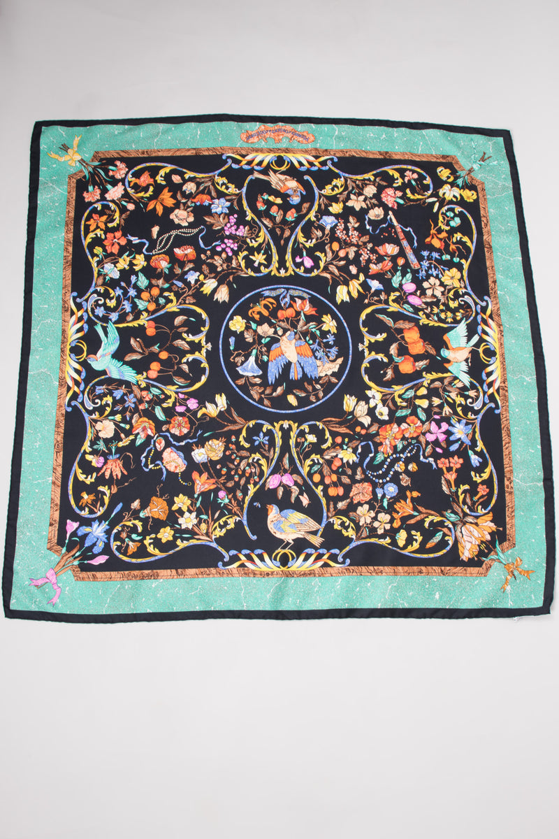 Hermès Pierres D'Orient Et D'occident Floral Scarf