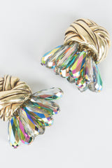 Diva Paradise Shine Crystal Cluster Turban Clip Earrings