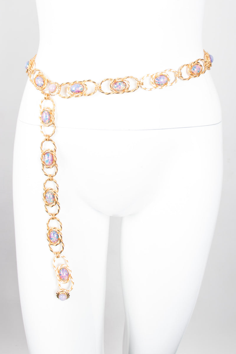 William de Lillo Opalescent Iridescent Unicorn Link Belt