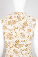 Vintage Junior Sophisticates Rockstar Gold Floral Brocade Vest & Pant Set Recess Los Angeles LA