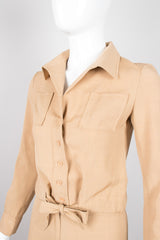 Alan Austin Safari Khaki Jacket & Pant Suit Set