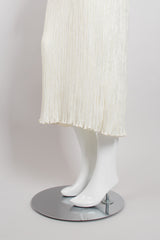 Recess Los Angeles Vintage Mary McFadden Pleated Sequin Corset Wedding Gown