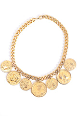 Vintage Curb Chain Coin Collar Necklace at Recess Los Angeles