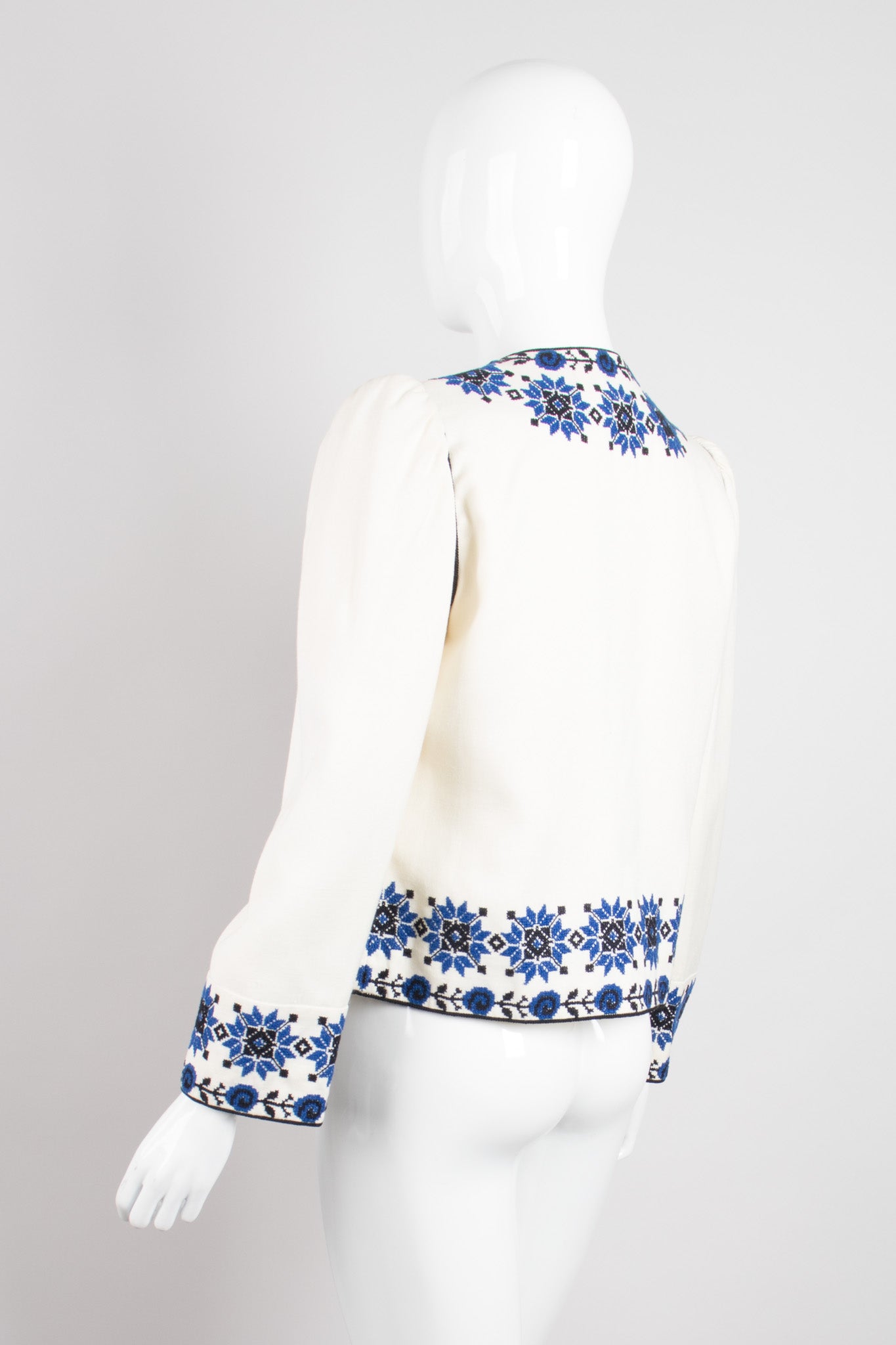 Oscar de la Renta Sun Star Ukrainian Embroidered Folk Jacket