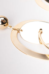 Oval Orbit Drop Earrings