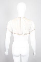 Pearl Chain Body Chain Collar Wedding Bridal Capelet 