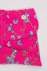 Emilio Pucci Vintage Pink Purple Bright Floral Silk Shirt