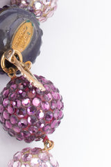 Richard Kerr Rhinestone Crystal Ombré Ball Drop Earrings