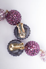 Richard Kerr Rhinestone Crystal Ombré Ball Drop Earrings