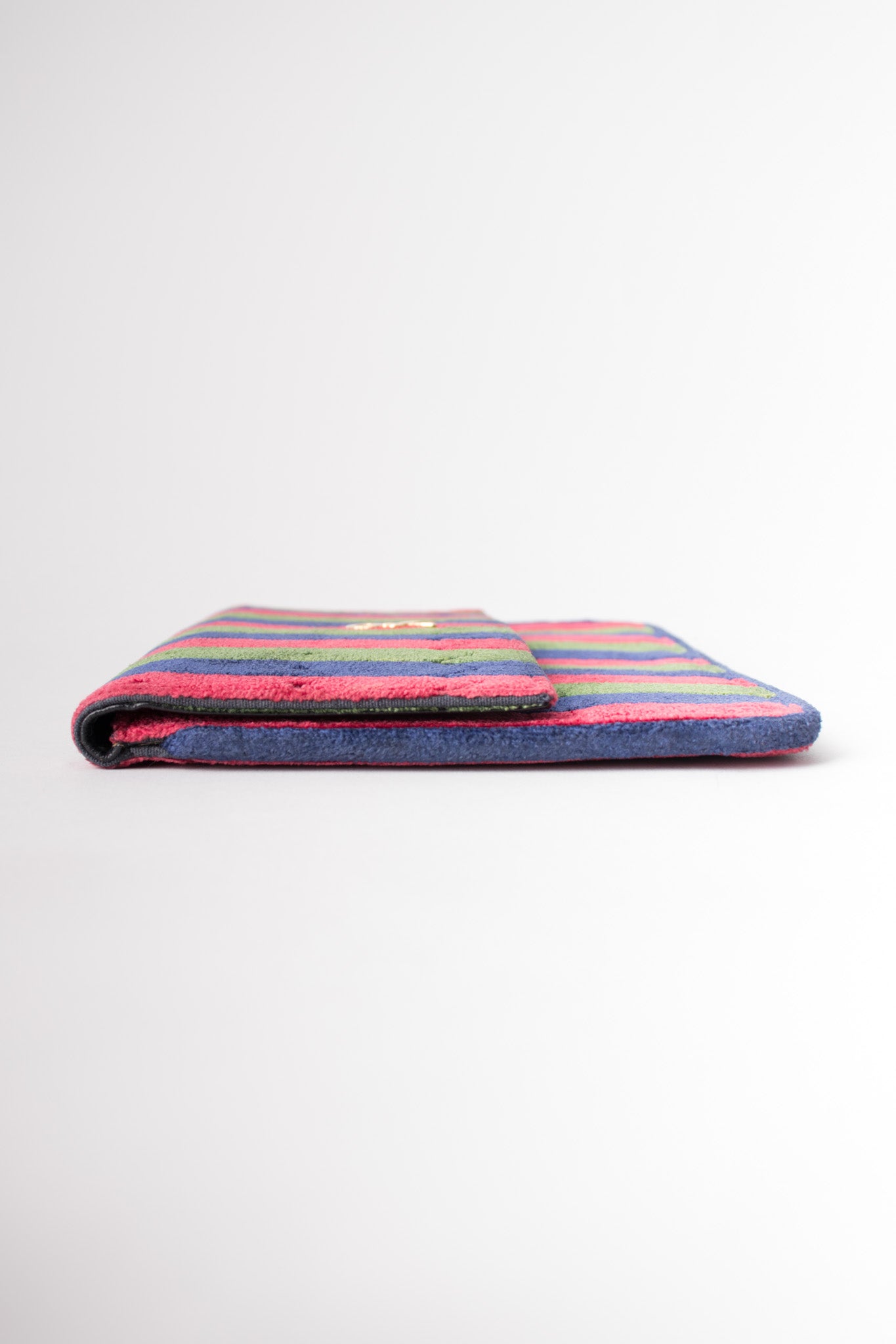 Roberta Di Camerino Velvet Striped Envelope Clutch