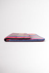 Roberta Di Camerino Velvet Striped Envelope Clutch