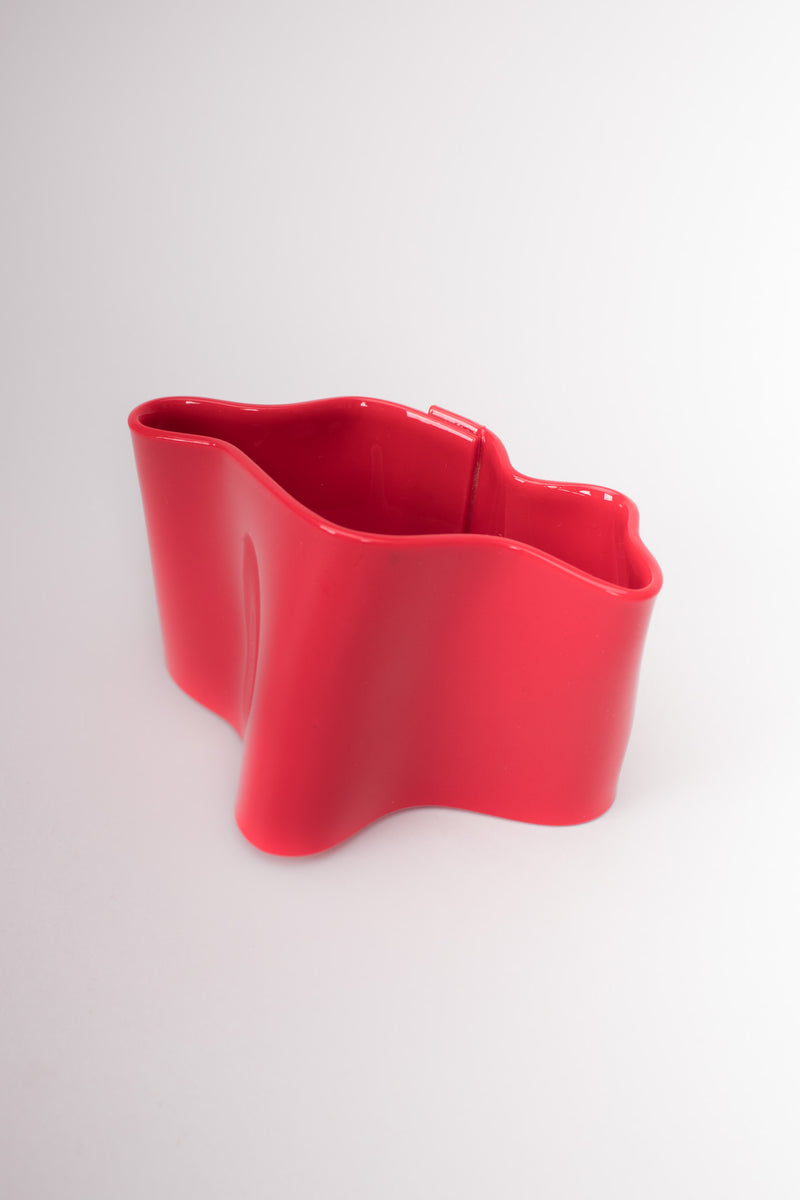 Bill Schiffer Freeform Plastic Art Cuff Bracelet