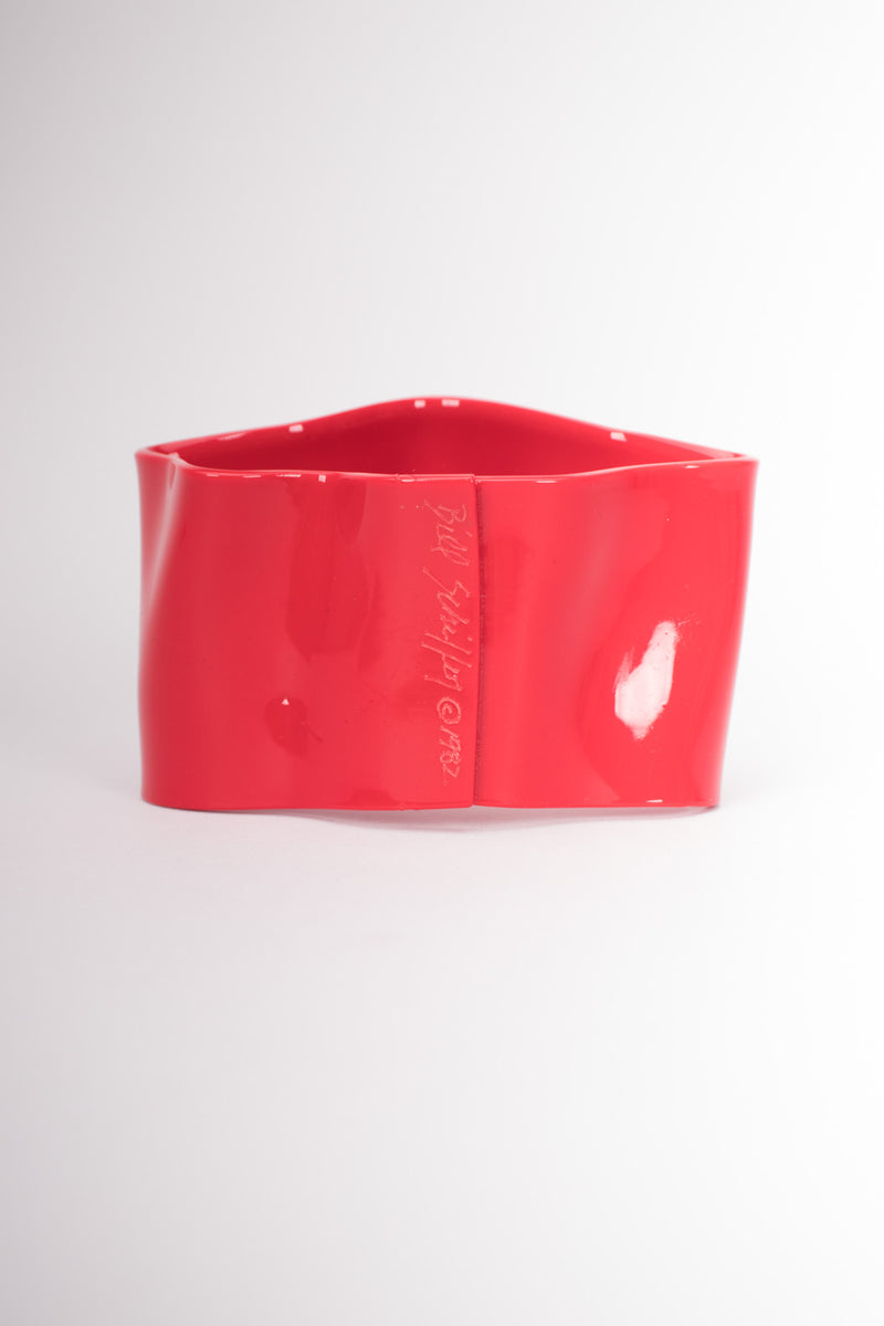 Bill Schiffer Freeform Plastic Art Cuff Bracelet