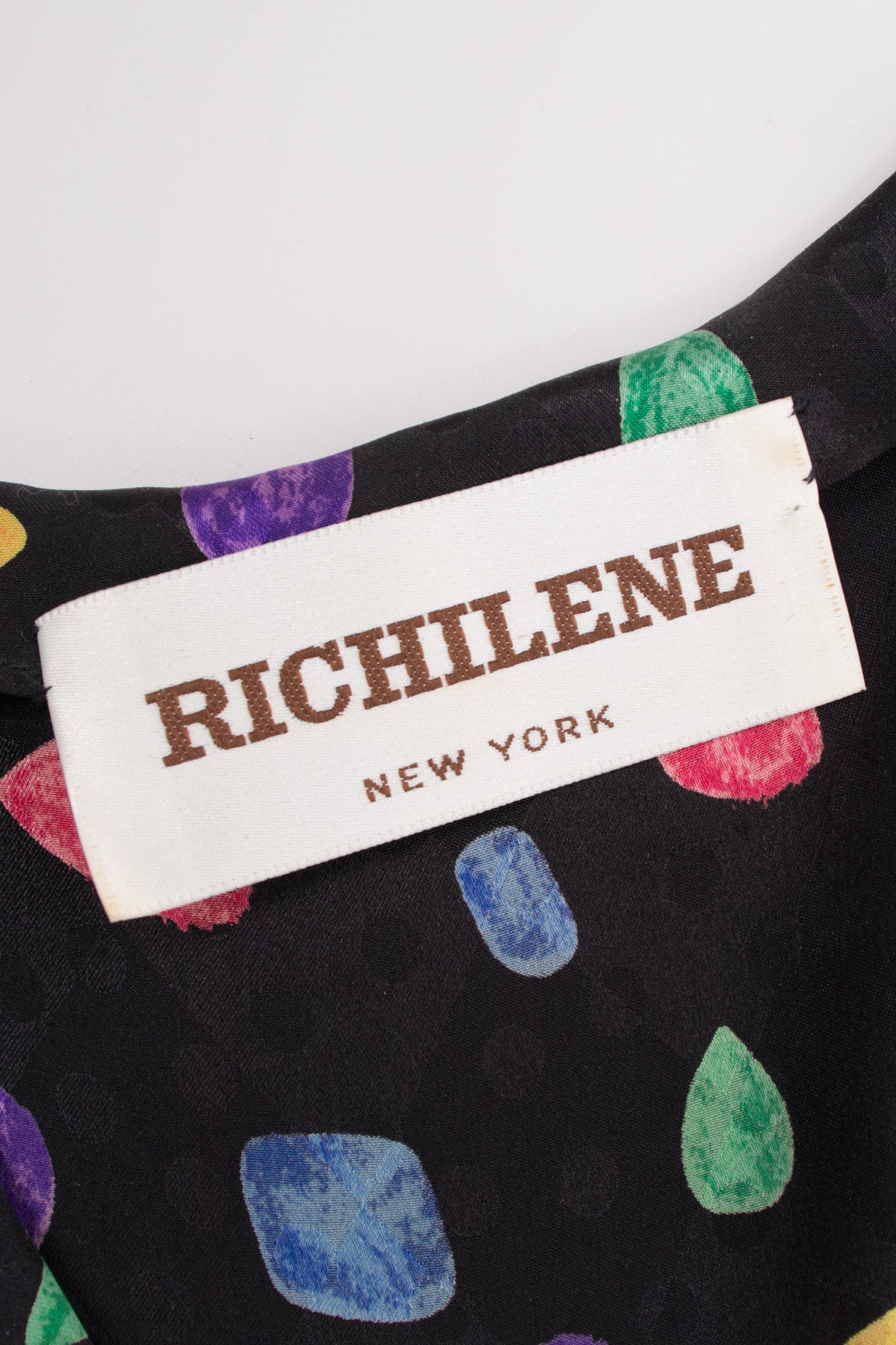 Richilene Candy Crush Jewel Print Silk Dress