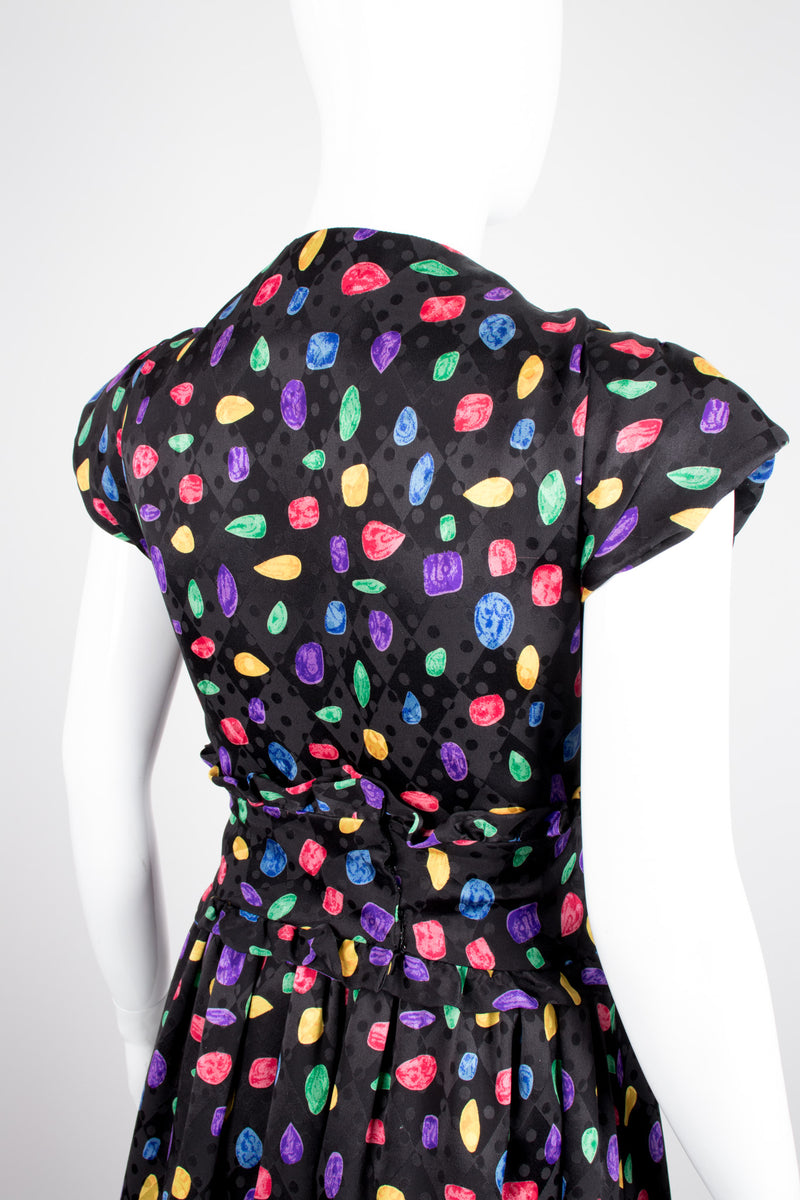 Richilene Candy Crush Jewel Print Silk Dress