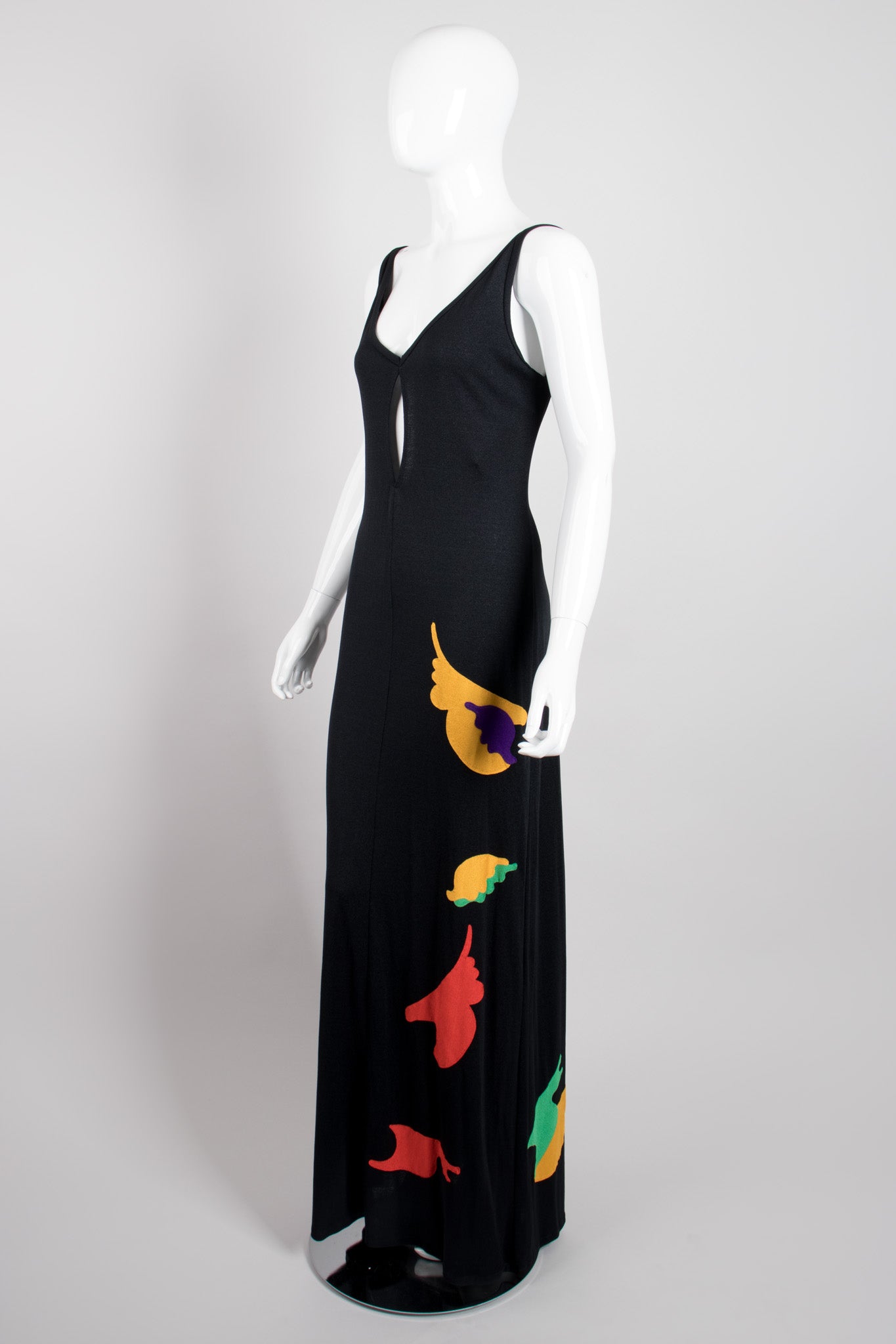 Giorgio Sant'Angelo 4U2 Keyhole Appliqué Jersey Dress