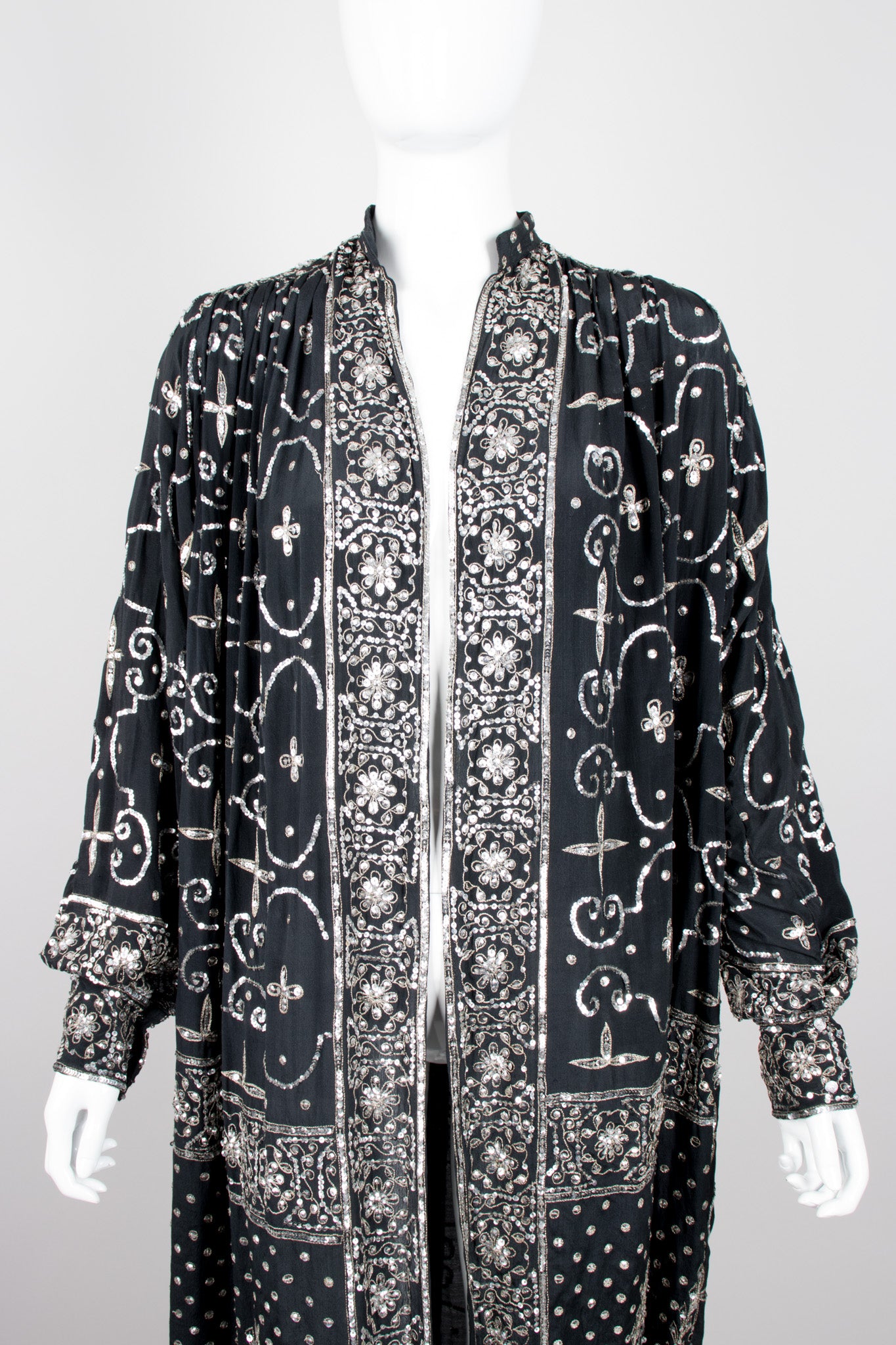 Sistermax Mixed Metallic Sequin Duster Jacket