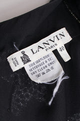 Lanvin Vintage Film Noir Silver Stars Dress