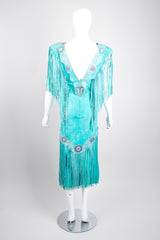 Vintage Suede Festival Fringe Pocahontas Dress