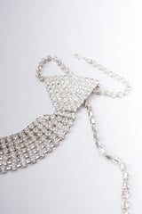 Rhinestone Necktie Vintage Necklace