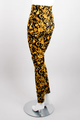 Gianni Versace Baroque Velvet Print Cigarette Pant