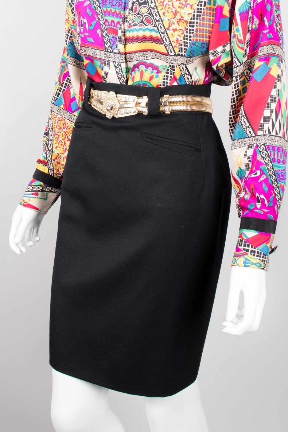 Chanel Welt Pocket High Waist Pencil Skirt