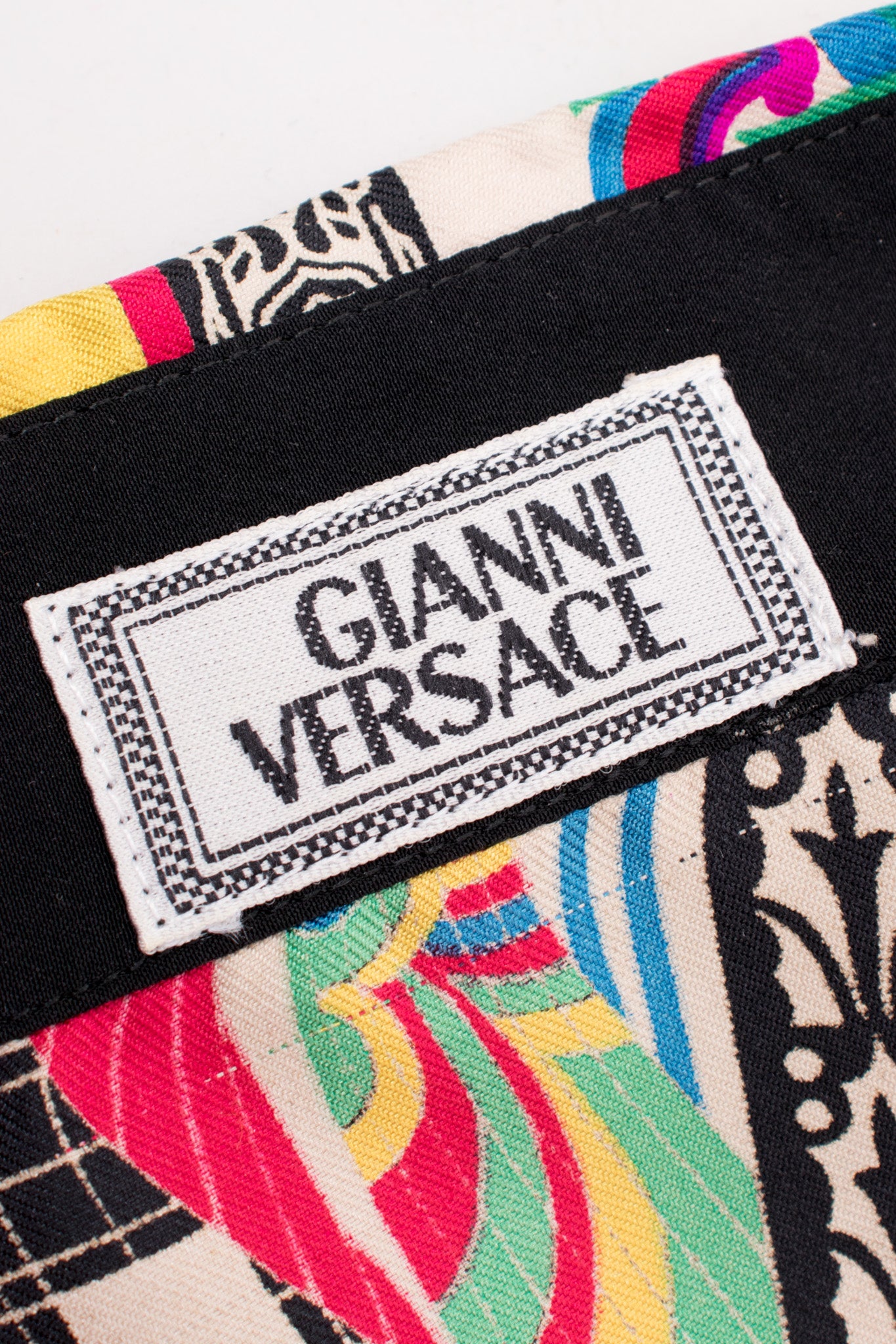 Gianni Versace Mixed Print Silk Shirt