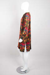 Yves Saint Laurent YSL Silk Mongolian Print Dress